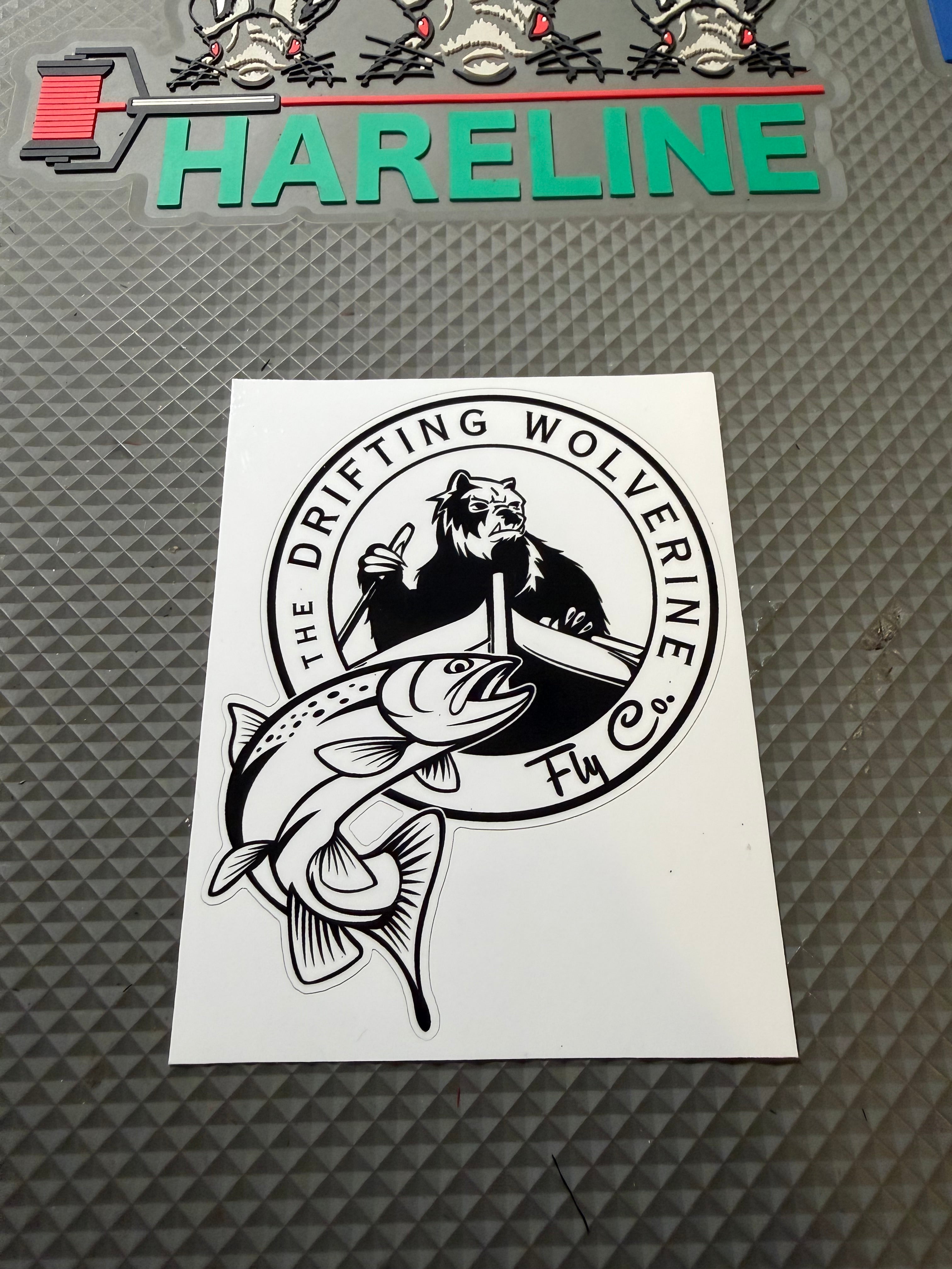 Official Drifting Wolverine Fly Co Sticker